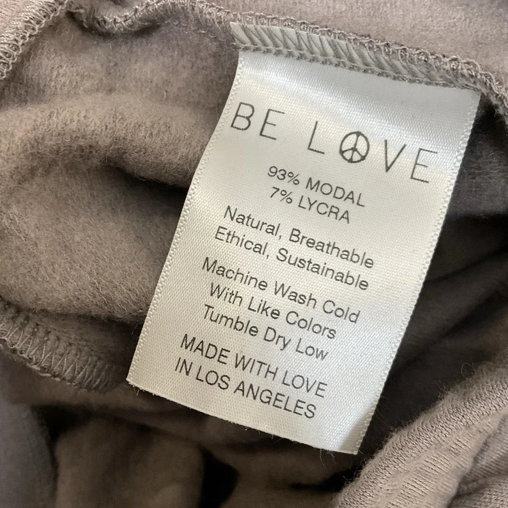 Be Love Womens Sweatpants Joggers Size Large Gray‎ Fleece Feeling Casual